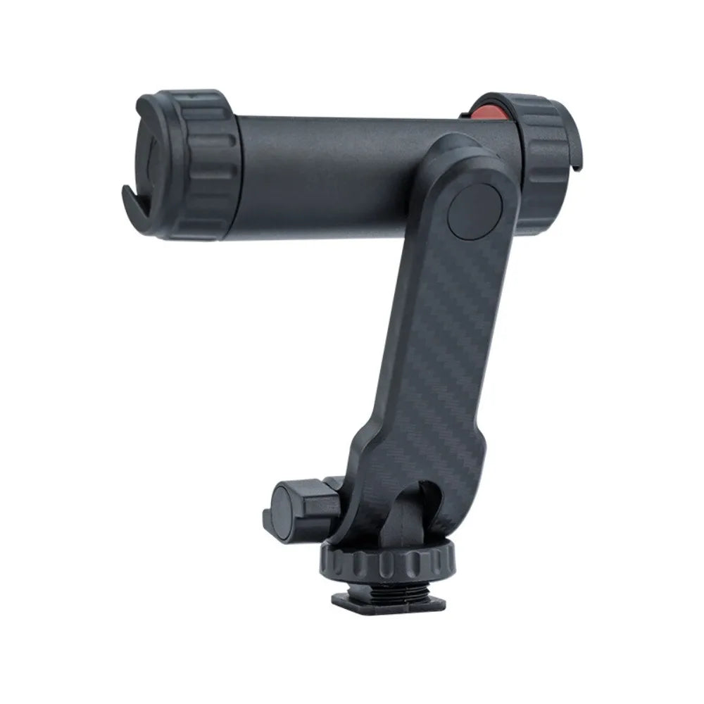 360° Phone Tripod Mount with Dual Cold Shoe | Universal Holder Phone Tripod Mount Axl Black