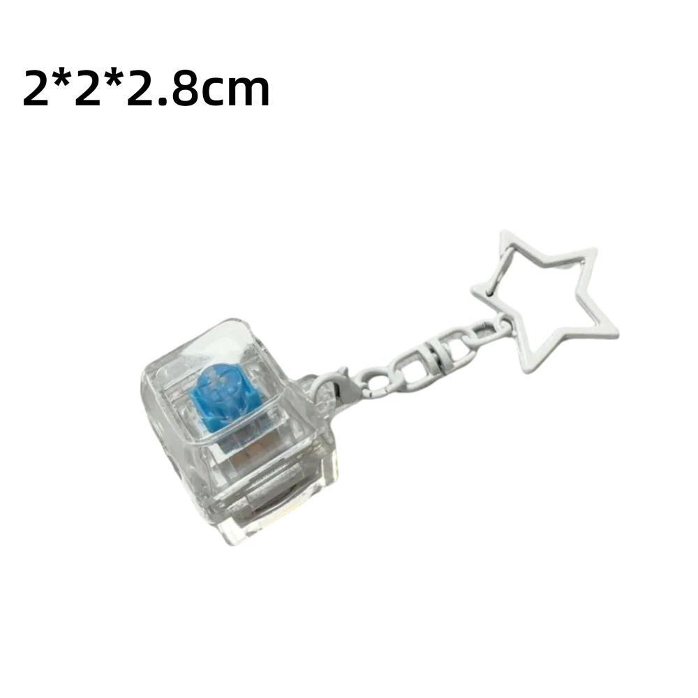 Light-Up Keycap Fidget Keychain – Click Button Pinch Toy Fidget Keychain Toy Axl