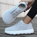 AZGB Wide Toe Barefoot Sneakers – Breathable Mesh Walking Shoes Walking Sneakers Axl GRAY 46