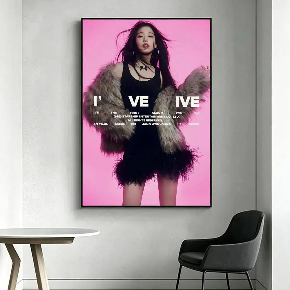 Wonyoung Kpop HD Poster – Waterproof Sticky Wall Art Decor Wall Art Poster Axl White2 15X20cmNoframe
