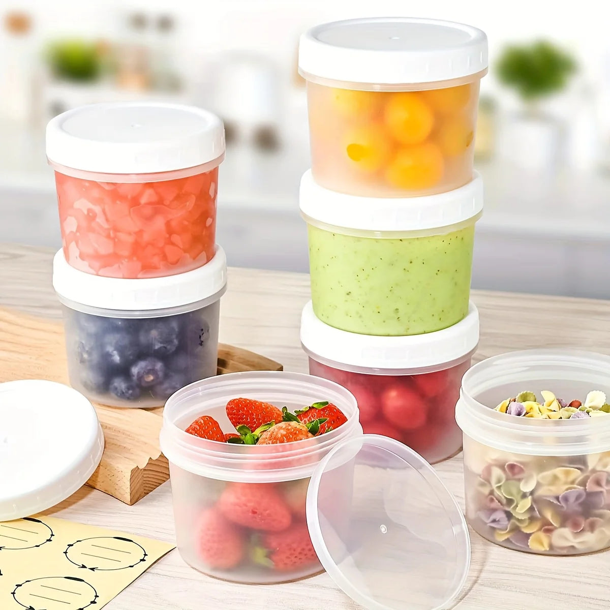 Yogurt Pudding Jars with Lids – 5-Pack 160ml/400ml Food Jars Food Storage Jars Axl