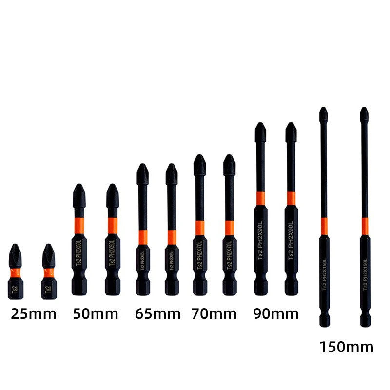 Magnetic Non-Slip Drill Bit Set | S2 Steel | 3, 6 & 12 Pc Drill Bit Set Axl 12PC