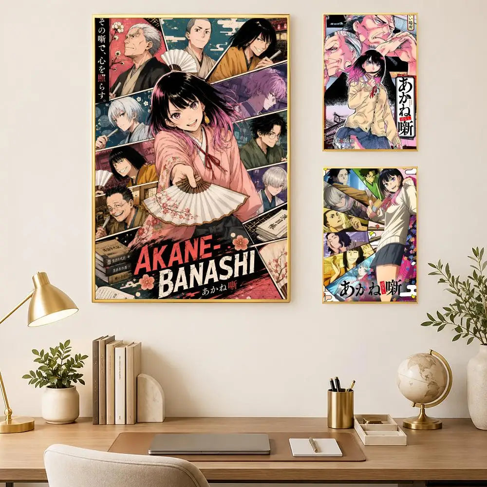 Akane-Banashi Anime Self-Stick HD PVC Wall Art Poster Anime Wall Poster Axl