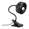 Portable Clip-On USB Desk Fan – Table & Camping Fan Clip-On Desk Fan Axl Black
