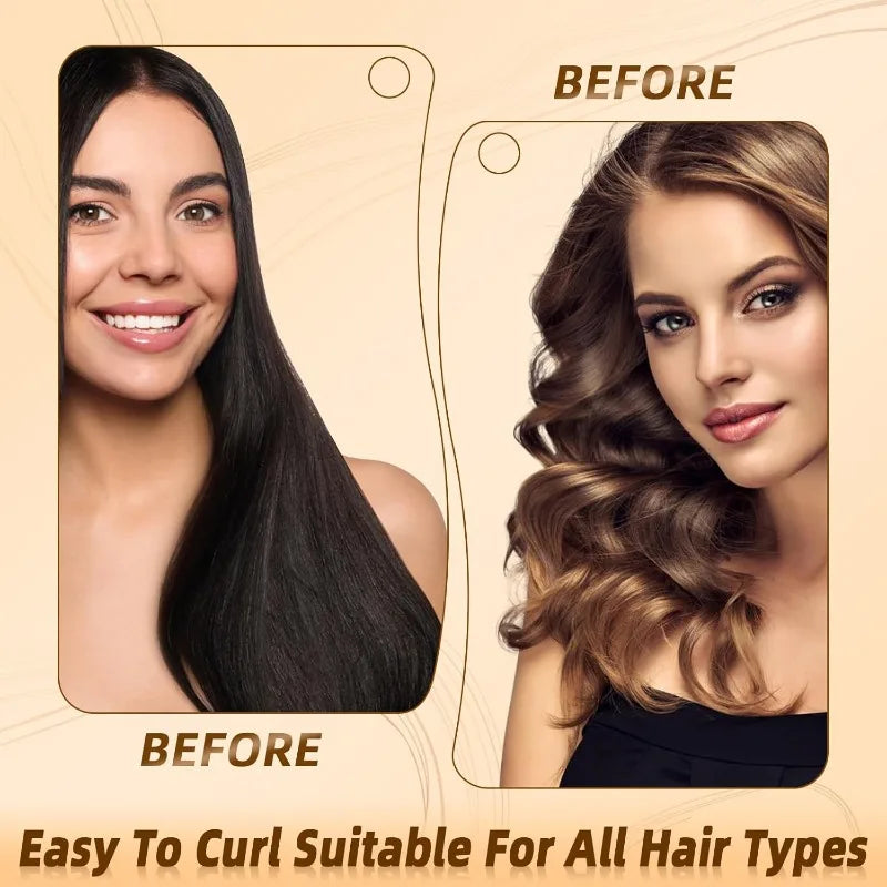 Satin Flexi Rods – Heatless Overnight Jumbo Curls, 3 Pack Heatless Hair Curlers Axl