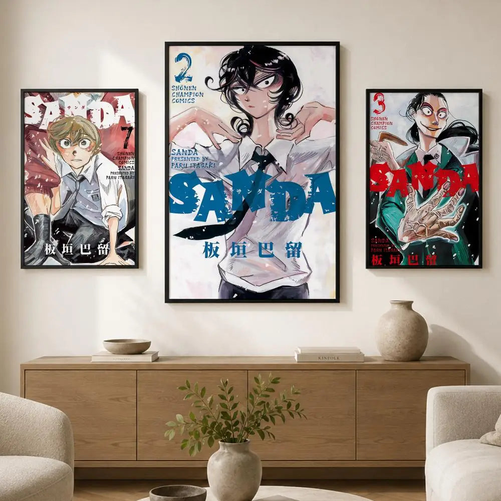 Anime SANDA HD Waterproof Self-Adhesive Wall Poster | Room Decor Anime Wall Poster Axl