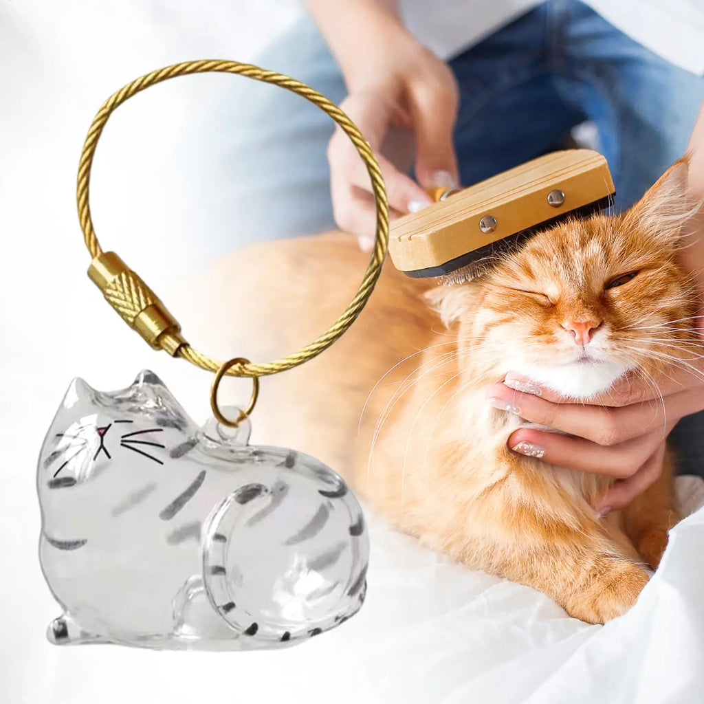 Cat Hair Storage Pendant – Keepsake Charm for Bag & Wallet Pet Keepsake Charm Axl
