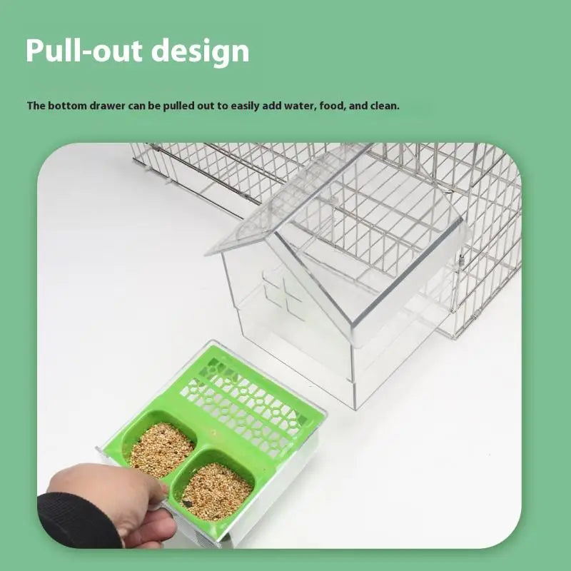 Hanging Parrot Feeder & Bird Bath Bowl | Cage Accessory Bird Feeder Bowl Axl