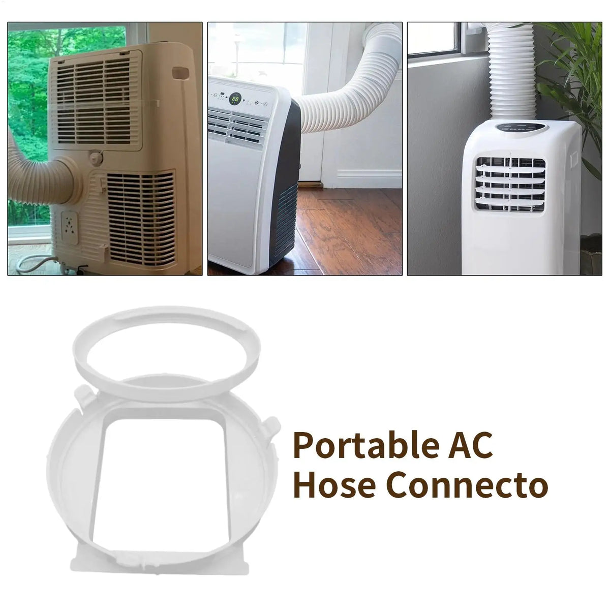 Portable AC Exhaust Hose Connector – Adjustable Swivel Adapter AC Hose Adapter Axl