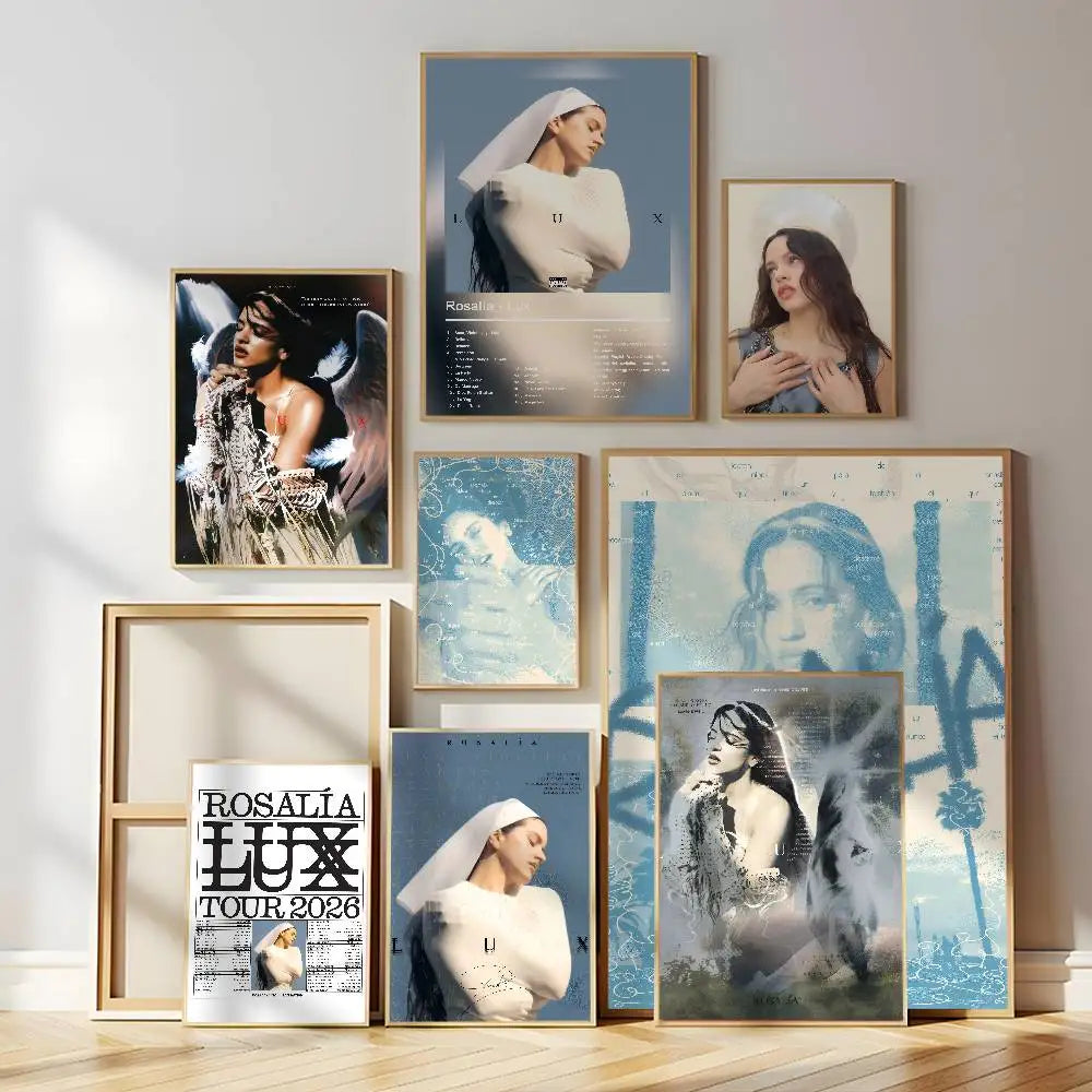 Rosalia Lux Album Poster – Self-Adhesive Waterproof Wall Sticker Wall Art Poster Axl