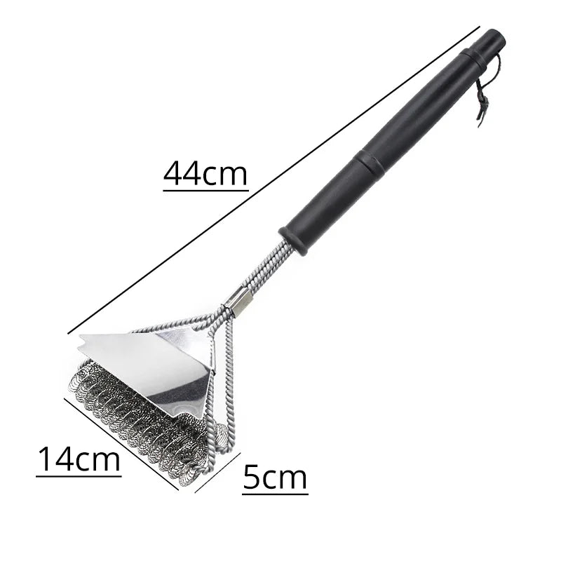 Leeseph Bristle-Free BBQ Grill Brush | Stainless Steel Cleaner BBQ Grill Brush Axl D