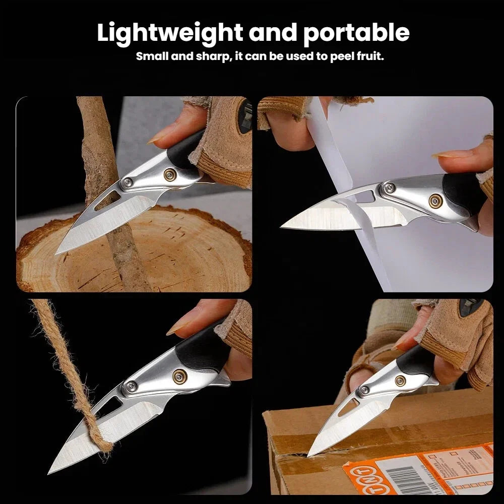 Folding Fruit Knife – Black Walnut & 7Cr17 Stainless Steel Folding Paring Knife Axl