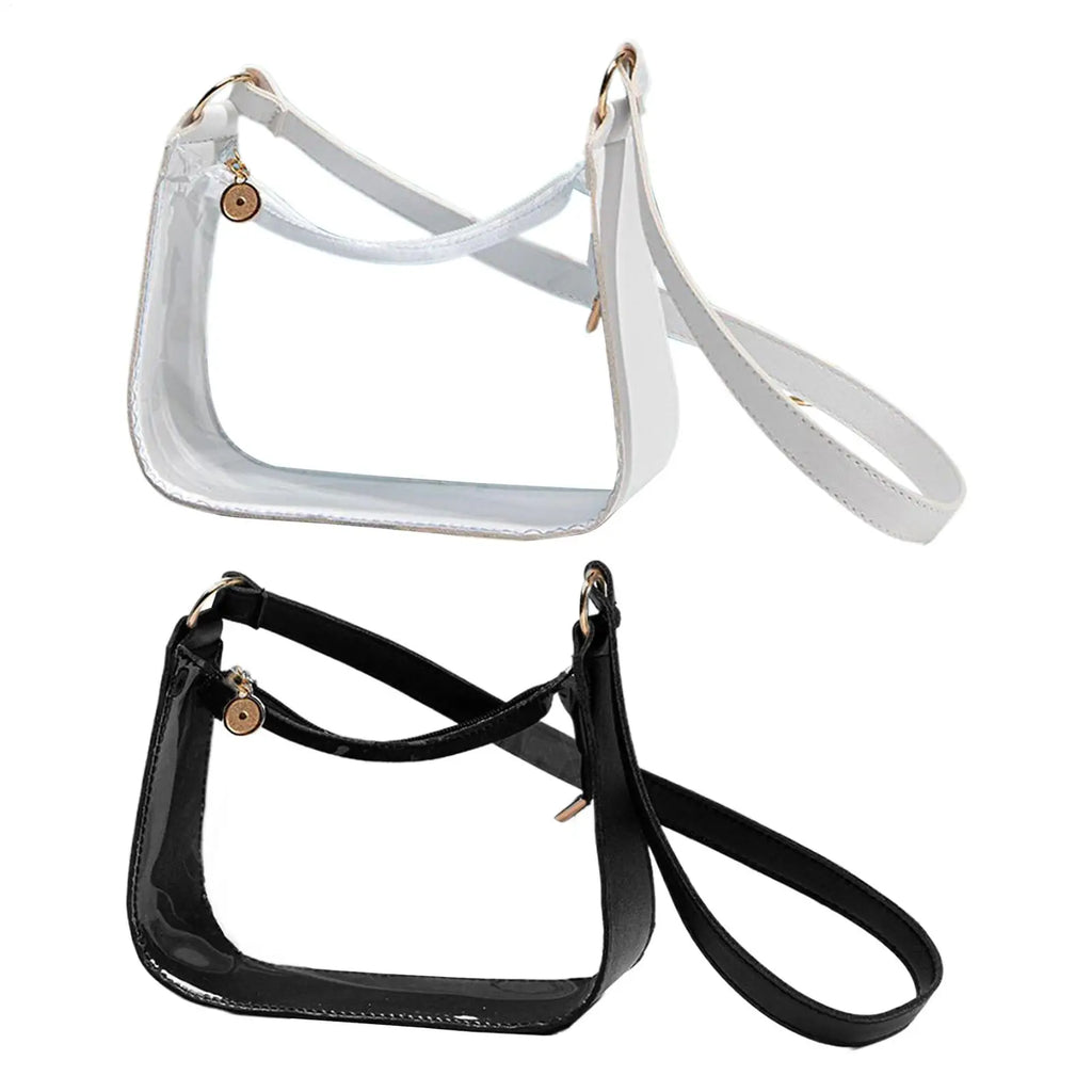 Clear PVC Jelly Shoulder Bag – Candy Color Transparent Purse Clear Shoulder Bag Axl