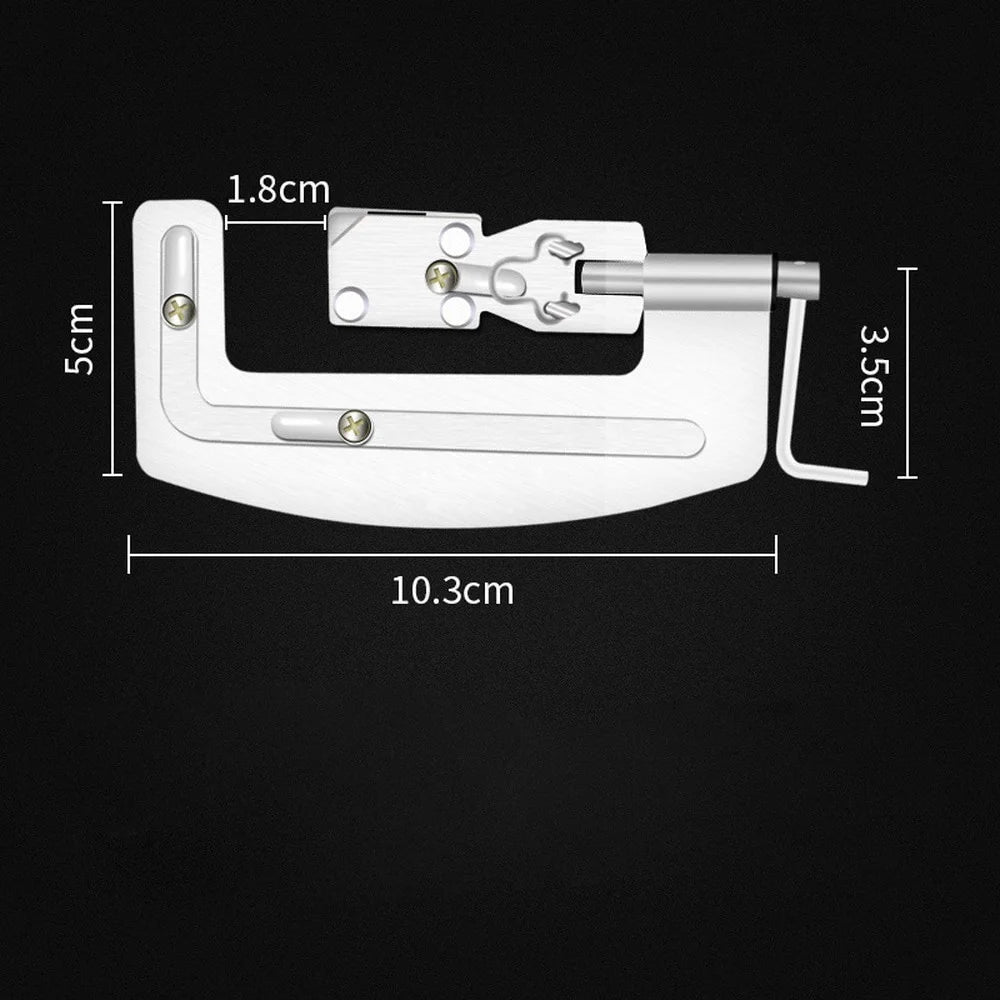 Semi-Auto Fishing Hook Knotter – Stainless Steel Tier Tool Fishing Knot Tool Axl one size Silver