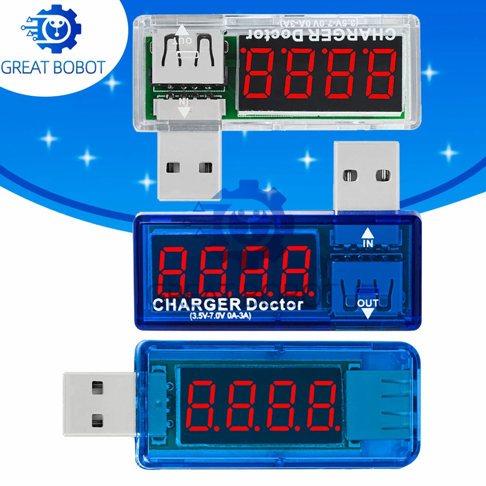 Mini USB Power Tester – Digital Voltmeter & Ammeter USB Charging Tester Axl