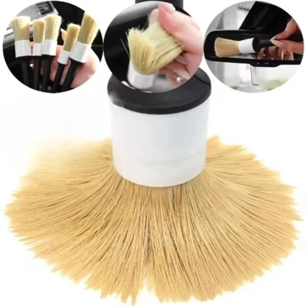 3-Piece Car Detail Brush Set – Interior & Exterior Cleaning Kit Car Detailing Brush Axl