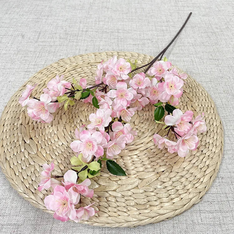 Silk Artificial Cherry Blossom Branch 67cm | Sakura Décor Artificial Flower Branch Axl Pink