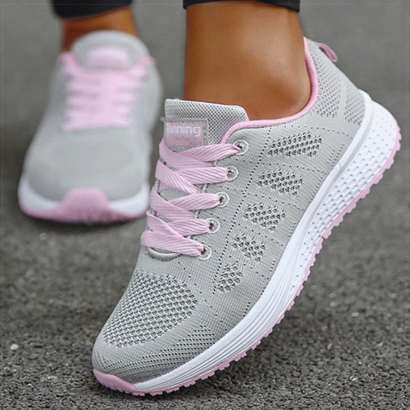 HAJINK Women's Classic Lace-Up Sneakers | Casual Gym Shoes Women's Sneakers Axl