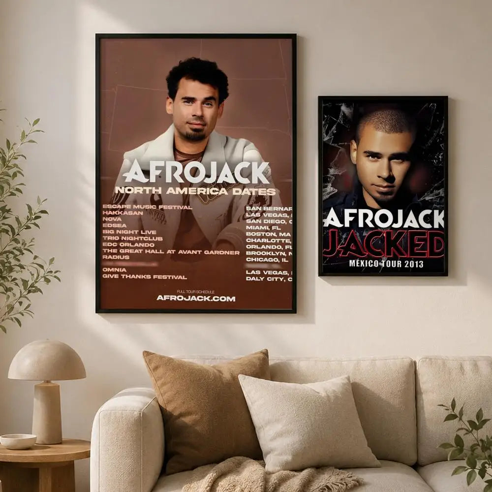 Afrojack Waterproof PVC Wall Poster – Peel-and-Stick HD Art Wall Art Poster Axl
