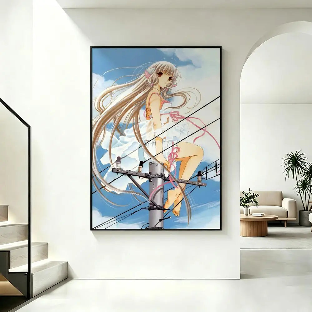 Chobits Anime Poster – HD Art Waterproof Self-Adhesive Wall Decor Anime Wall Poster Axl