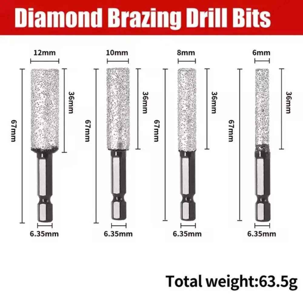 Diamond Drill Bit Hole Saw – Hex Shank for Tile & Porcelain Diamond Drill Bit Axl