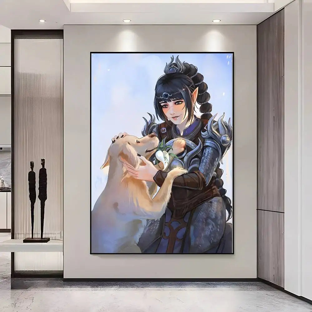 Baldur's Gate 3 HD Self-Adhesive Waterproof Wall Poster