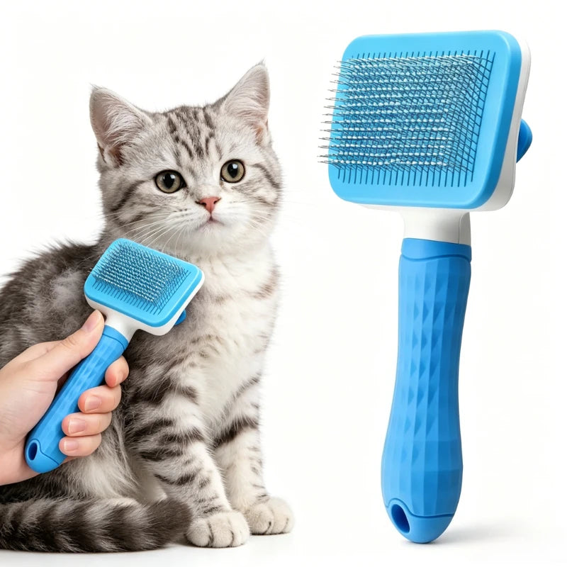 Self-Cleaning Pet Grooming Brush for Dogs & Cats Pet Grooming Brush Axl