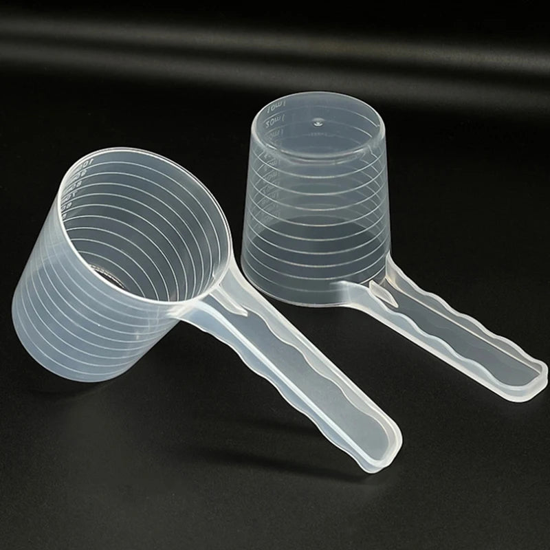 Transparent Pet Measuring Spoon with Scale 50g 100ml Pet Measuring Spoon Axl