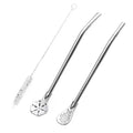 Stainless Steel Yerba Mate Straw & Tea Filter | Reusable Set Reusable Drinking Straw Axl A