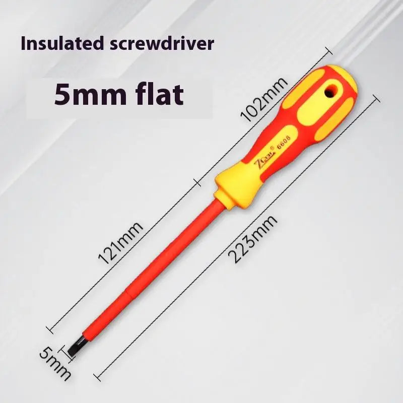 Insulated Screwdriver 1000V – Phillips & Flat CR-V Hand Tool Insulated Screwdriver Axl A6