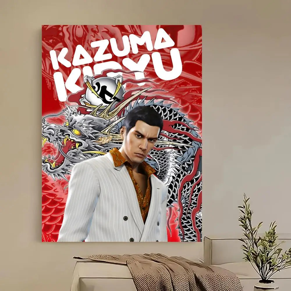 Yakuza Like a Dragon HD Game Poster – Self-Adhesive Waterproof Game Wall Poster Axl z4 15X20cmNoframe