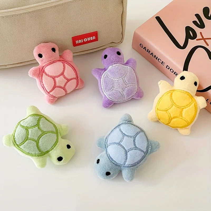 5-Piece Turtle Plush Pins – 3D Backpack & Hat Accessories Decorative Pins Set Axl