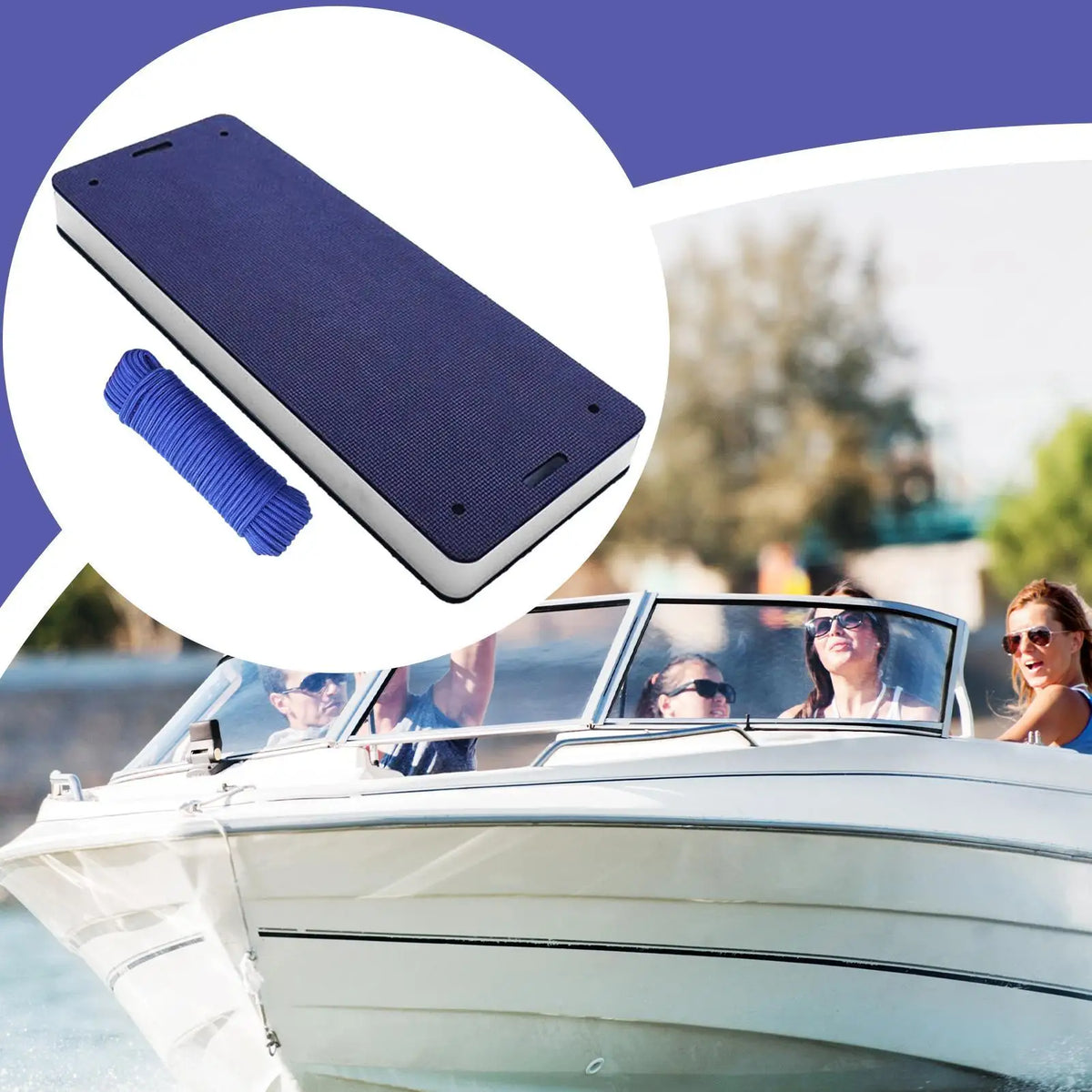 EVA Boat Fender Bumpers – Dock Guard for Pontoon & Yacht Boat Dock Fender Axl
