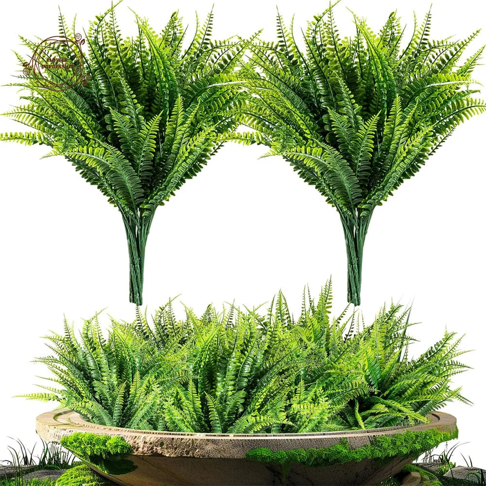 10PCS Artificial Hanging Fern Vine Garland – Wedding & Home Décor Artificial Greenery Garland Axl