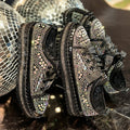 Women's Rhinestone Flat Sneakers – Luxury Casual Trainers Flat Sneakers Axl black 41
