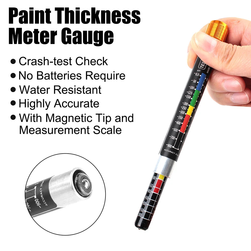 Car Paint Thickness Tester Pen – Waterproof Coating Meter Paint Thickness Tester Axl