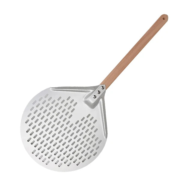 12/14 Inch Perforated Pizza Turning Peel | Anodized Aluminum Pizza Peel Axl 12inch