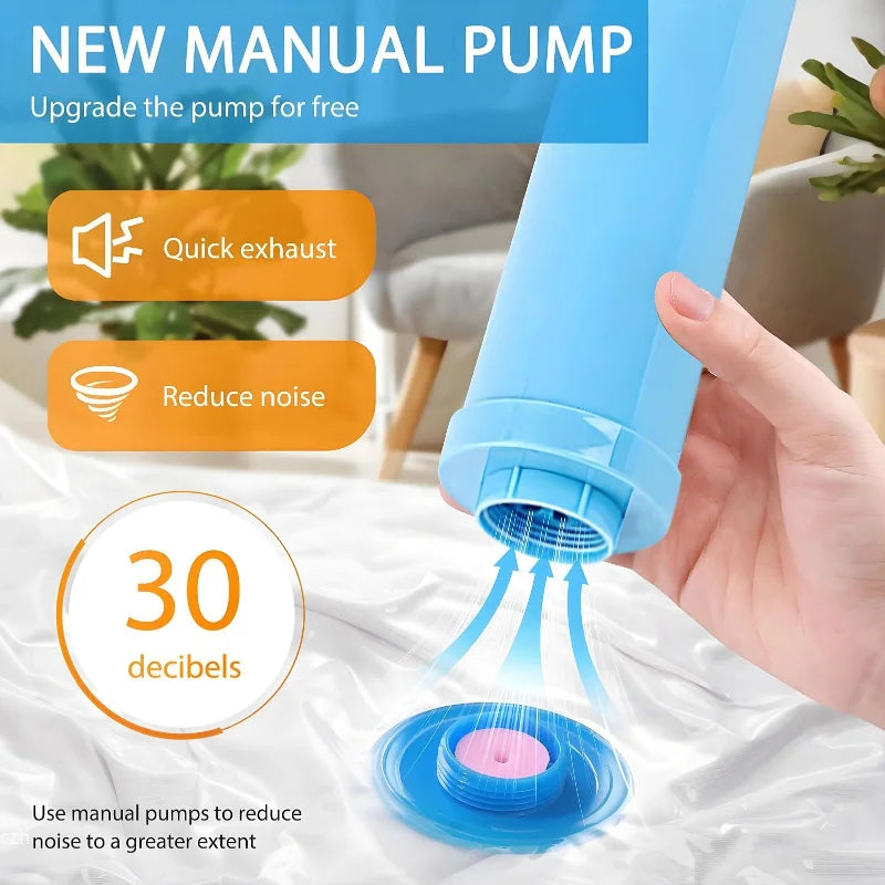 Vacuum Storage Bags with Pump – Space-Saving Bedding Organizer Vacuum Storage Bags Axl