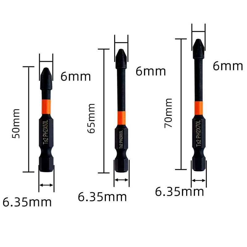 Magnetic Non-Slip Drill Bit Set | S2 Steel | 3, 6 & 12 Pc Drill Bit Set Axl 3PC