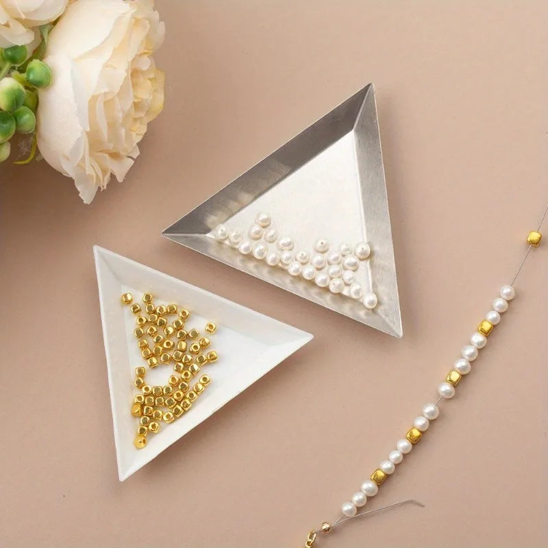10-Piece Triangle Sorting Trays – Bead & Jewelry Organizer Jewelry Sorting Tray Axl