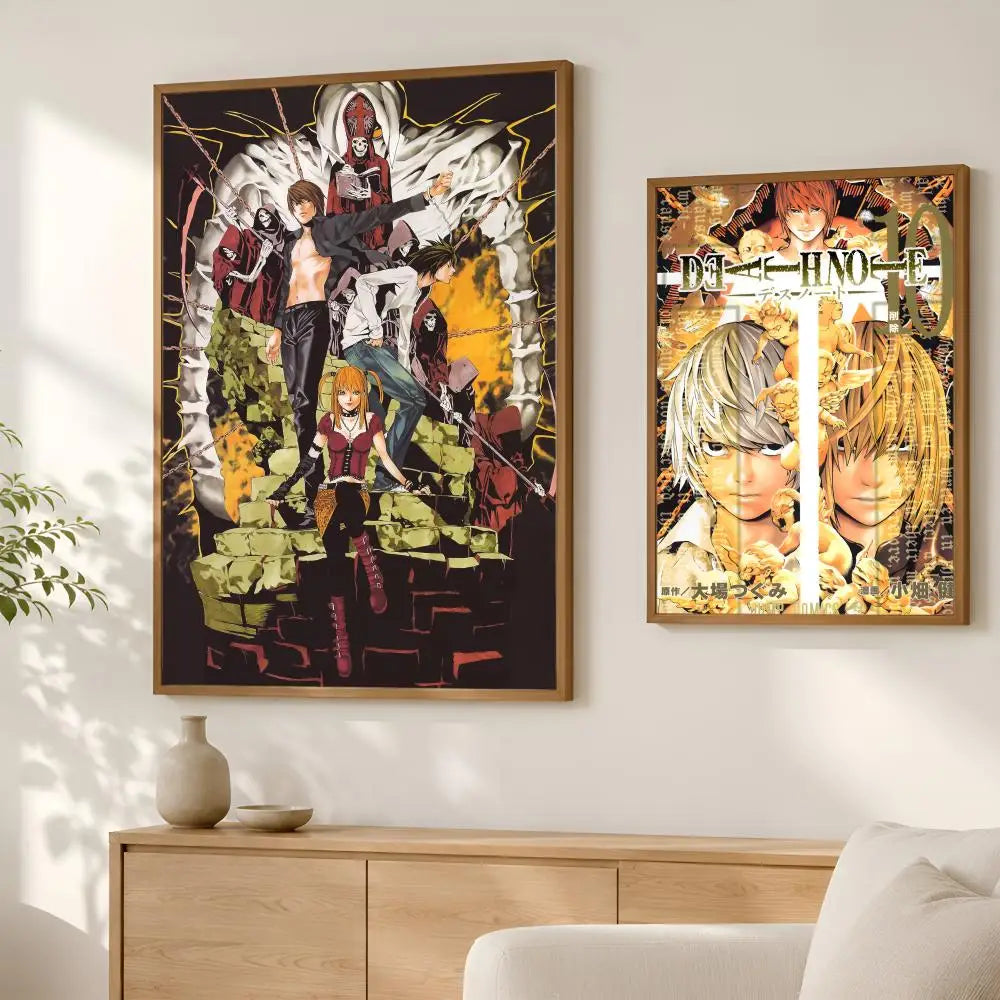 Death Note Anime Wall Poster – Self-Stick HD PVC Waterproof Anime Wall Poster Axl