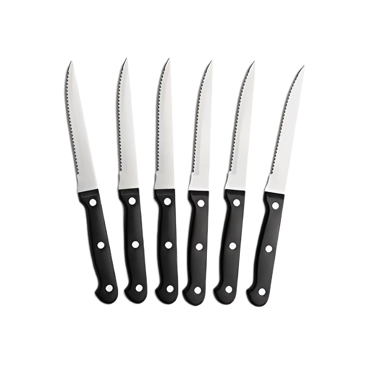 Steak Knives Set 4–16 Pcs Full Tang Stainless Steel Serrated Steak Knife Set Axl 6pcs