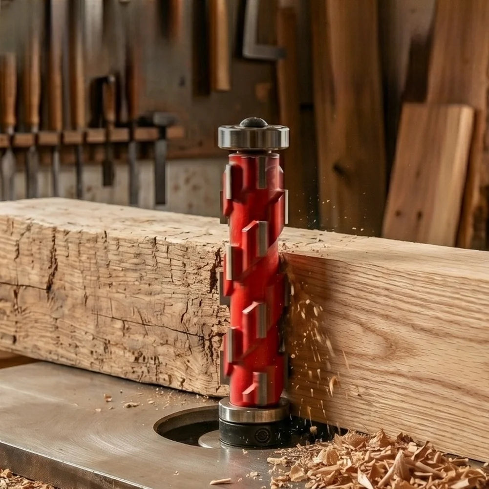 12mm 1/2" Spiral Router Bit with Bearing – Wood Trimming Cutter Spiral Router Bit Axl