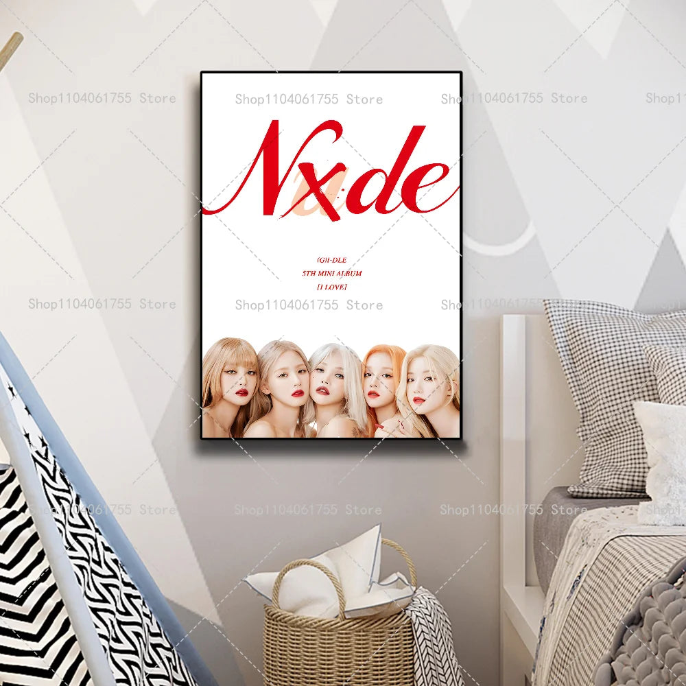 Gidle Nxde Wall Poster – Self-Adhesive Waterproof Art Sticker Wall Art Poster Axl