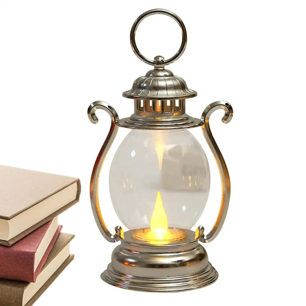Retro Battery Powered LED Desk Lamp – Portable Vintage Lantern Retro LED Lantern Axl 05