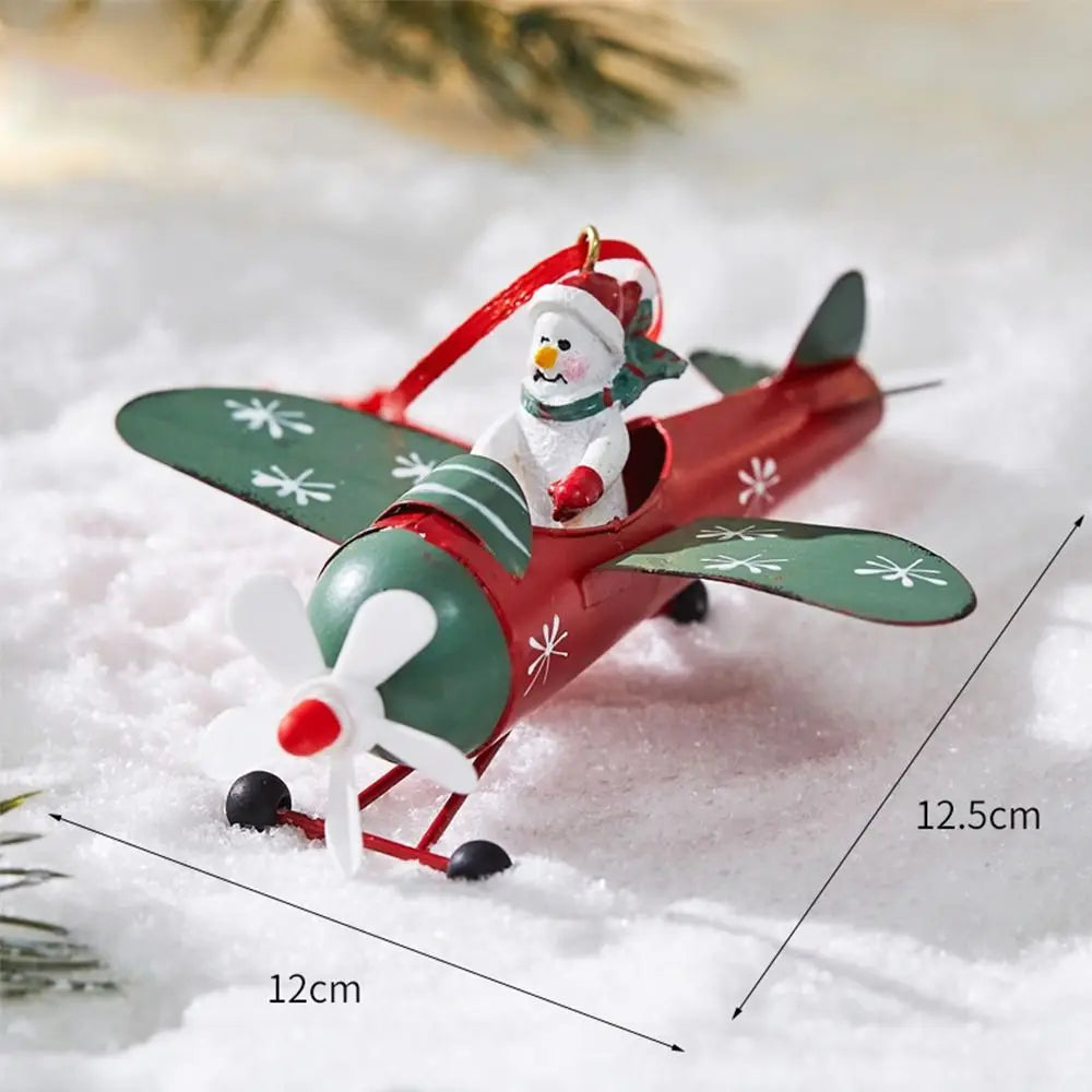 Santa Claus Airplane & Mailbox Christmas Hanging Ornament Christmas Ornament Axl