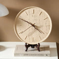 Nordic Silent Wall Clock – Modern Resin Décor 27cm Silent Wall Clock Axl Light Brown