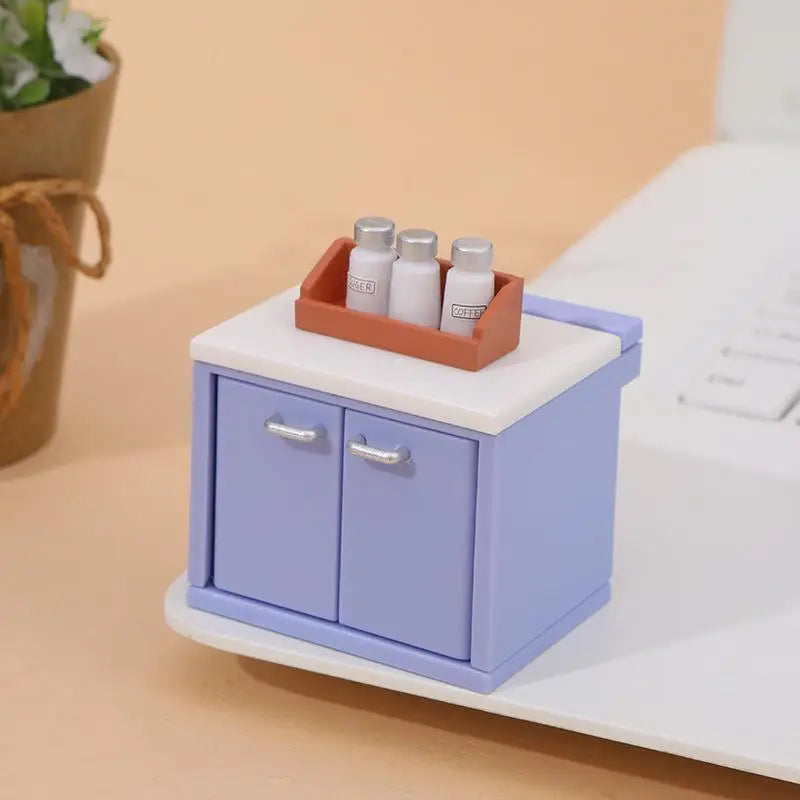 Dollhouse Mini Kitchen Accessories Set – Gas Stove & Utensils Dollhouse Accessories Axl A2 1PC