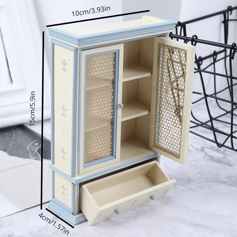 1:12 Dollhouse Miniature Kitchen Cupboard & Display Cabinet Dollhouse Miniature Furniture Axl