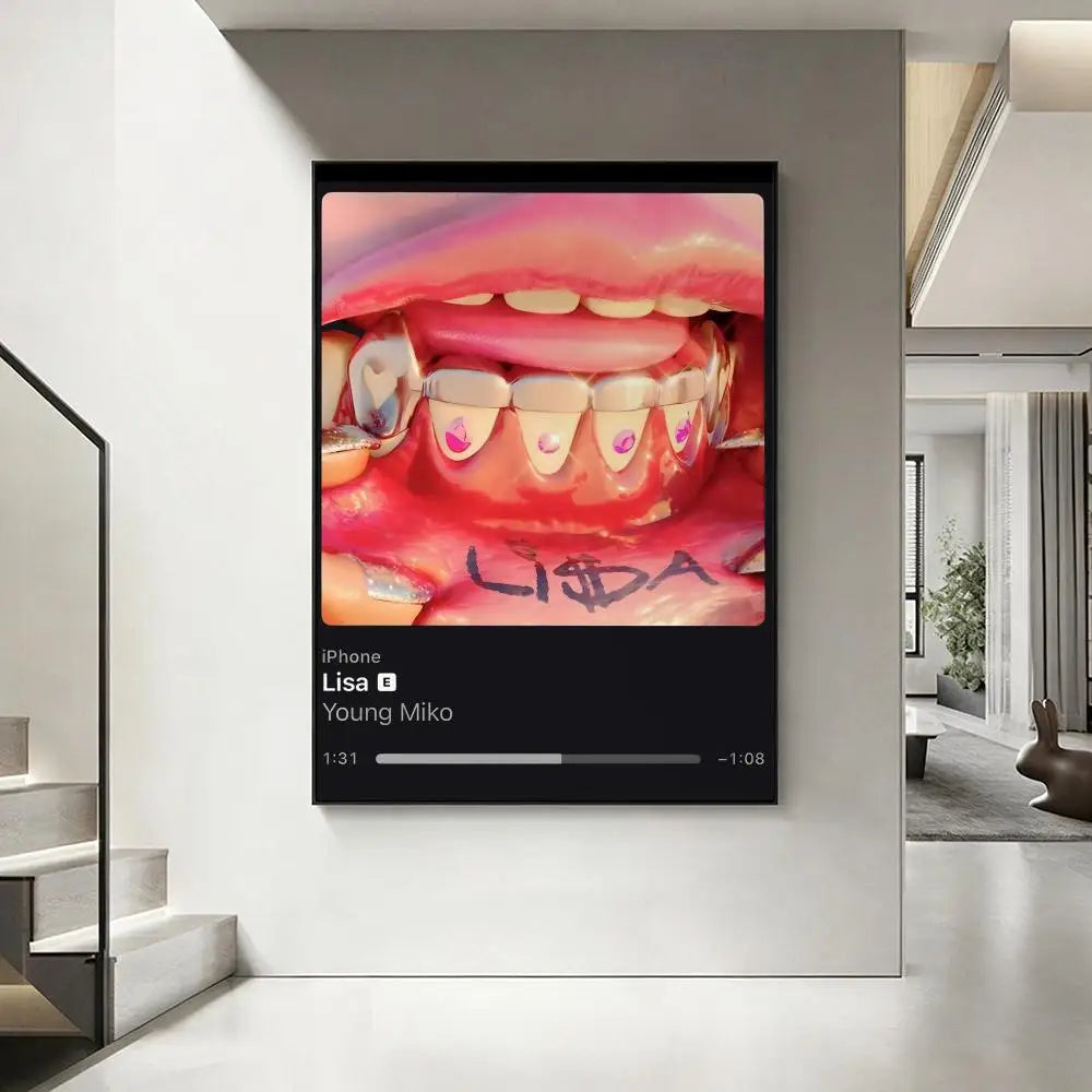 Y-Young M-Miko HD Poster – Aesthetic Wall Art Home Decor Wall Art Poster Axl White9 40X50cmNoframe
